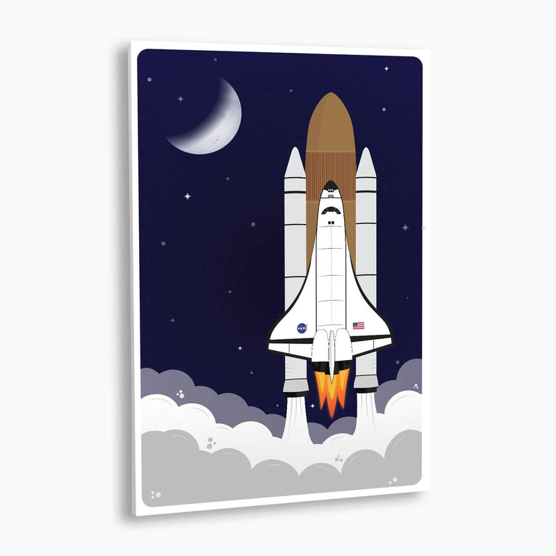 NASA Space Shuttle Illustration Poster; NASA Artwork