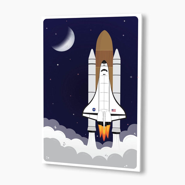 NASA Space Shuttle Illustration Poster; NASA Artwork