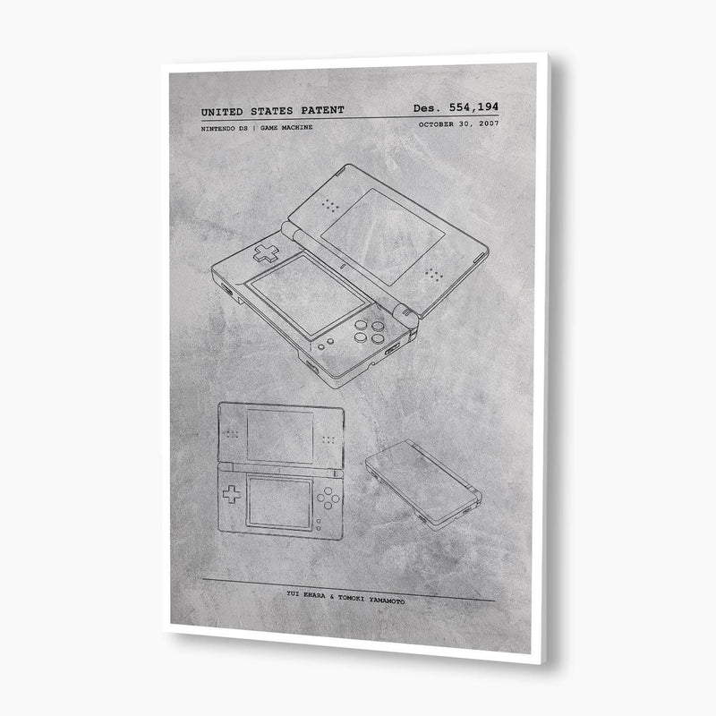 Nintendo DS Patent Poster; Patent Artwork