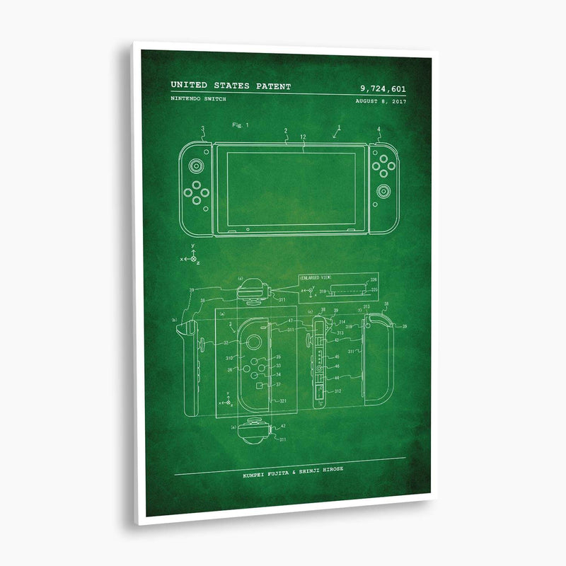 Nintendo Switch Patent Poster; Patent Artwork | SnooozeWorks