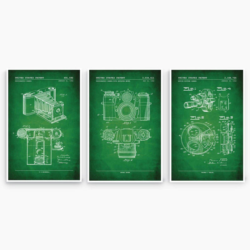Early Photography Patent Poster Collection; Patent Artwork