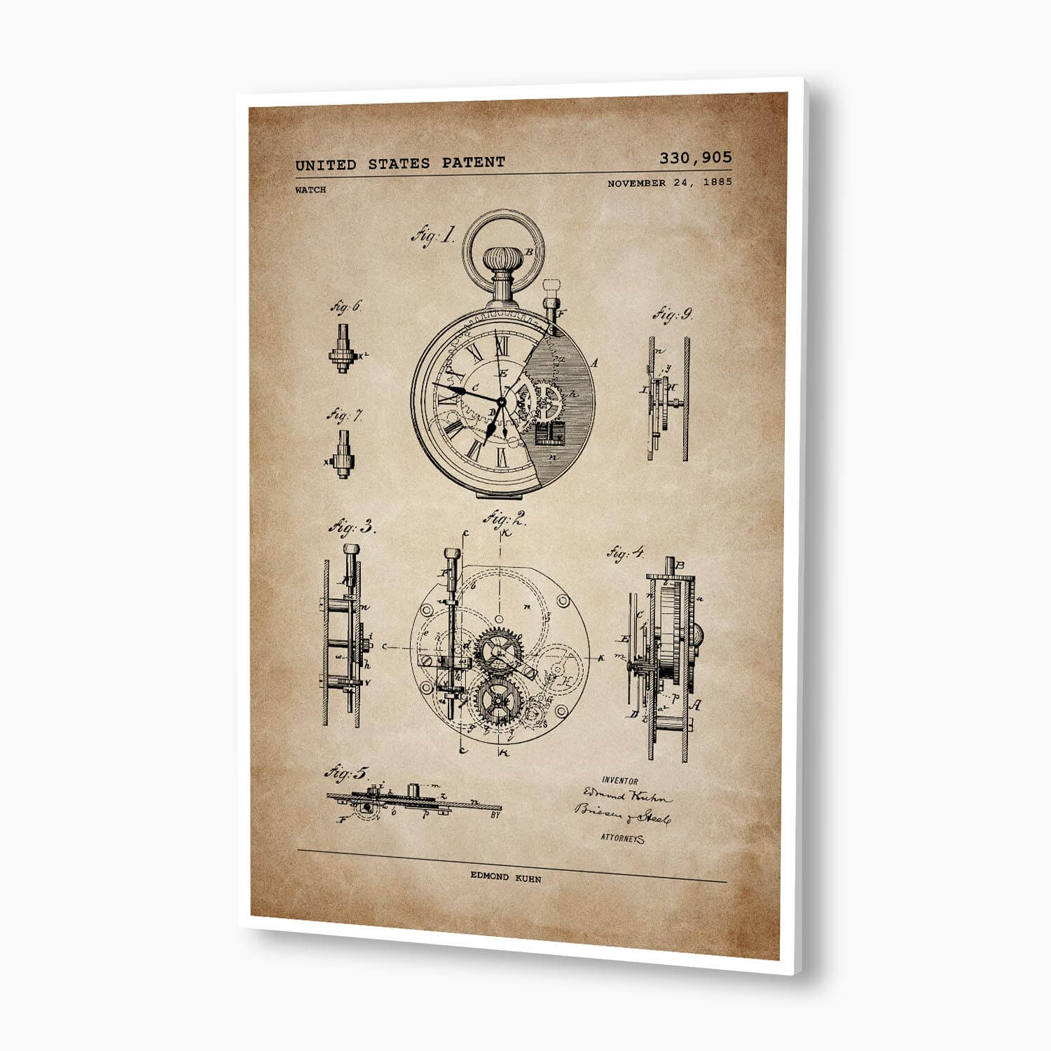 Buy Watch Patent Print Watch Print Rolex Watch Divers Watch Time Piece Watch  Wall Art Clockmaker Gift Unframed Online in India - Etsy