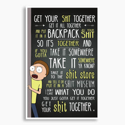 Rick and Morty - Get Your Shit Together Poster