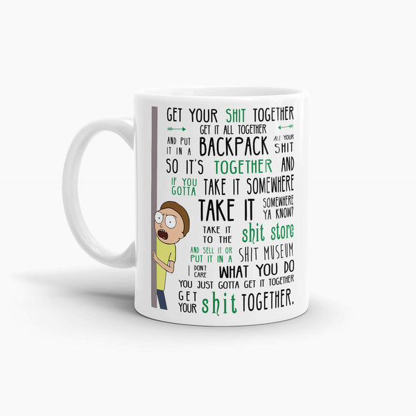 Rick and Morty - Get Your Shit Together Coffee Mug; Premium Pop Culture Drinkware