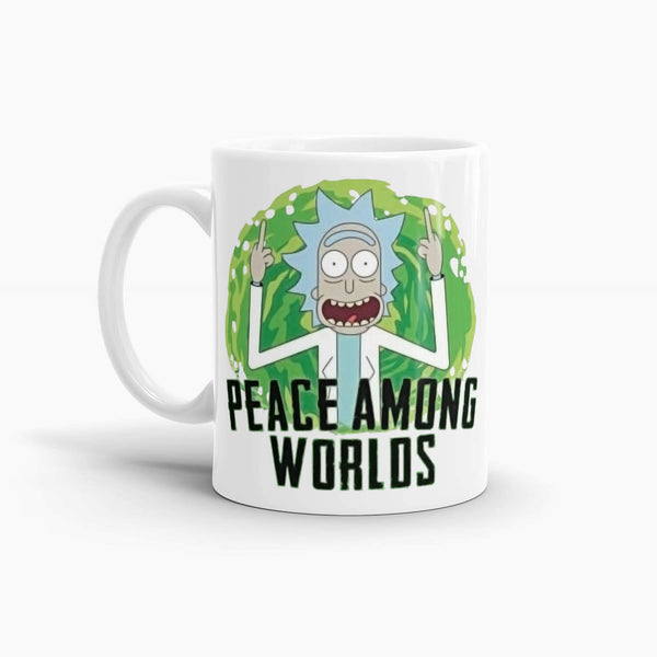 Rick and Morty - Peace Among Worlds Coffee Mug; Pop Culture Drinkware