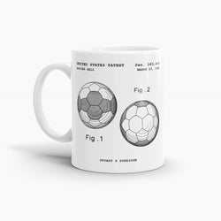 Soccer Ball Patent Coffee Mug; Sports Drinkware
