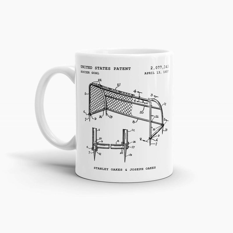 Soccer Goal Patent Coffee Mug; Sports Drinkware