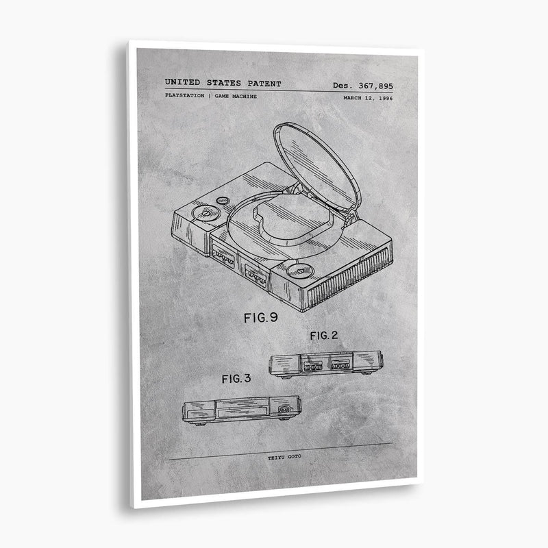 Sony PlayStation Patent Poster; Patent Artwork