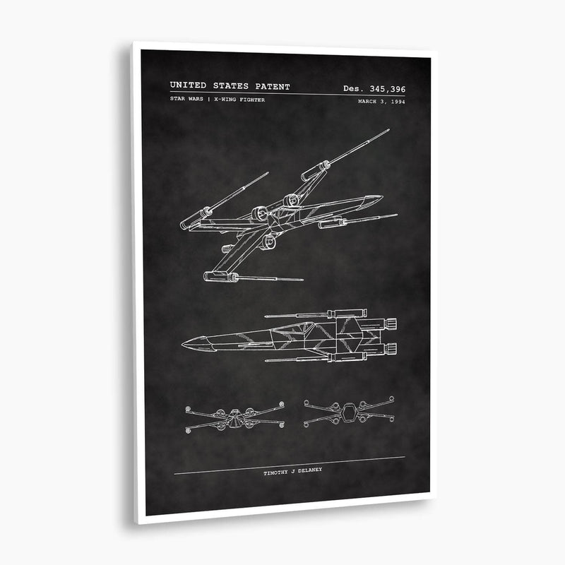 Star Wars X-Wing Fighter Patent Poster; Patent Artwork