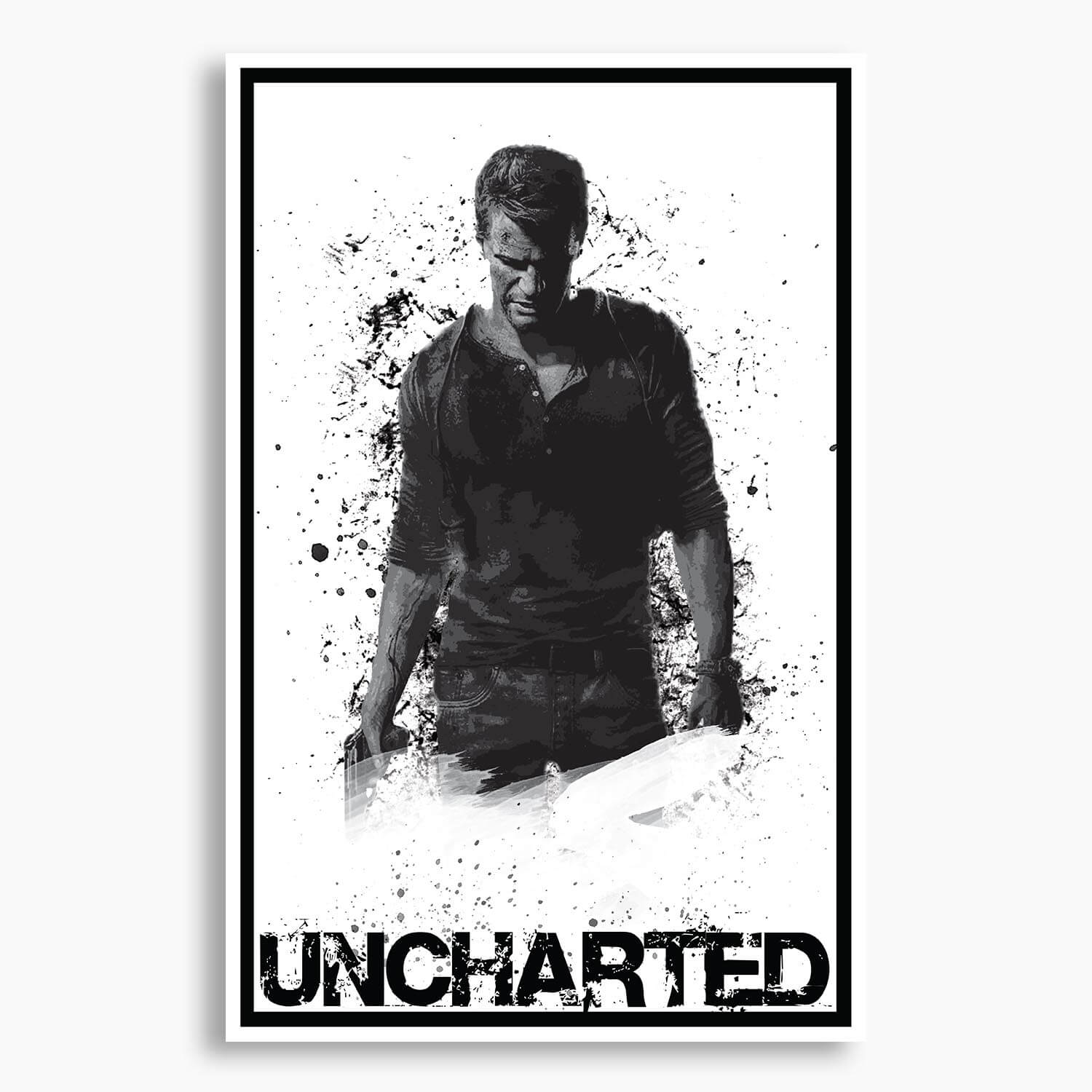 Uncharted - Nathan Drake Poster; Gaming Decor