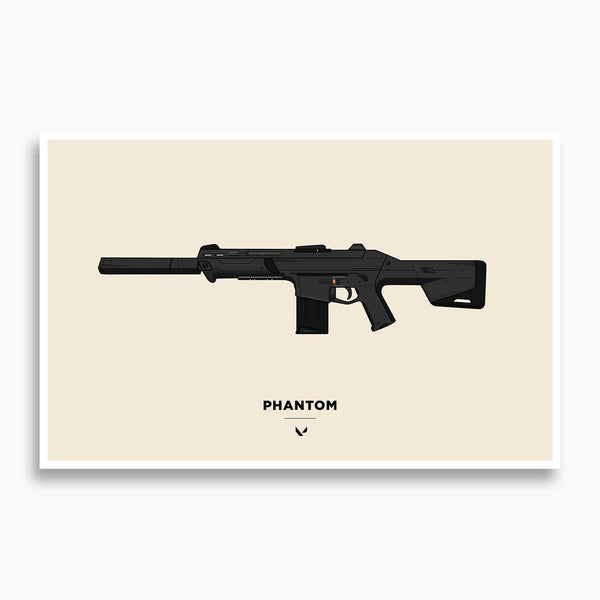 Valorant - Phantom Vector Illustration Poster