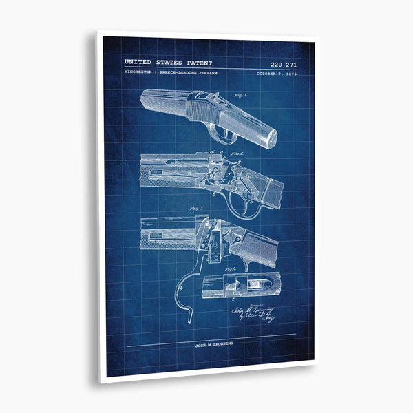 Winchester Rifle Patent Poster; Patent Artwork