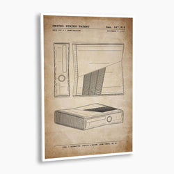 Xbox 360 S Patent Poster; Patent Artwork